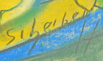 Scheiber jelzéssel: Körhinta. Pasztell, papír, üvegezett keretben, 34×44