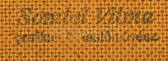 Somlai Vilma (1938-2007): Zöld táj, olaj, farost, hátulján pecséttel jelzett, 25×30 cm