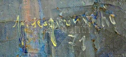 Olvashatatlan jelzéssel: Firenzei kupolák, olaj, vászon, 50×50,5 cm