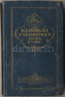 Klinikai zsebkönyv 1926 évre. Szerk.: Dr. Alföldi Béla. Bp., 1926,Petőfi. Kiadói aranyozott nylon-kötés, kissé kopott, kissé viseltes borítóval, a hátsó előzéklapon bejegyzésekkel.