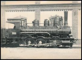 cca 1920-1930 Ganz-mozdony, fotó, 12,5×17,5 cm