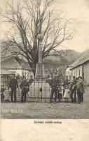 Vulkán, Zsivadejvulkán, Vulcan; Emlékoszlop. Adler fényirda 1910 / monument  (EK)