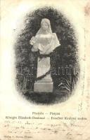 1903 Pöstyén, Piestany; Erzsébet királyné szobra / Königin Elisabeth Denkmal / Sissi statue (EK)