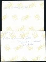 2001 Komáromi Gábor (?- ) 2 db werkfotója a Felhő a Gangesz felett című filmből, hátuljukon felirato...