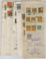 Budapest 1926-1927. 10db-os vegyes váltó tétel, mind kitöltött vagy félig kitöltött, váltóbélyegekke...