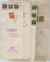 Budapest 1926-1927. 10db-os vegyes váltó tétel, mind kitöltött vagy félig kitöltött, váltóbélyegekke...