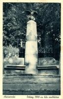 Alsóverecke, Niznije Verecki; Dobozy 1848-as hős emlékköve, kiadja a Verchovnia fogyasztási szövetkezet / memorial of the Hungarian Revolution of 1848