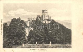 Zboró, Zborov; várrom. Divald Adolf 24. / castle ruins