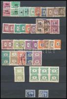 Számlailleték bélyegek kétoldalas, közepes berakólapon