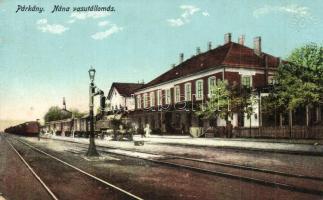 Párkánynána, Párkány-Nána, Stúrovó; vasútállomás, gőzmozdony / Bahnhof / railway station, locomotive (EK)