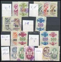 1945-1974  Okirati illetékbélyeg összeállítás 2 db közepes méretű berakólapon (8.530)