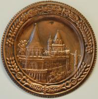 Budapest 30cm átmérőjű falra akasztható réz tál
