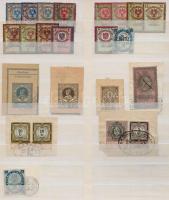Ausztria 1870-1925   Okirati illetékbélyeg összeállítás 1 db nagyméretű  berakólapon