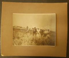 cca 1915 6db, részben katonai témájú érdekes fotó kartonlapokon 30x49cm