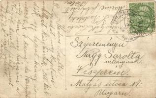 1915 Az SMS Radetzky búvára és matrózai merülés közben / K.u.K. Kriegsmarine, diver with mariners. p...