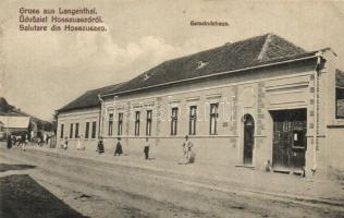 Hosszúaszó, Langenthal, Hosszuszeo, Valea Lunga; városháza / Gemeindehaus / town hall (EK)