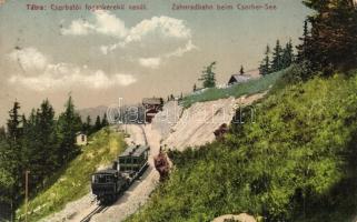 Tátra, Csorbató fogaskerekű vasút / Zahnradbahn / cogwheel train, railway (EK)