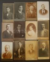 cca 1870-1900 Férfiak 12 db keményhátú fotó