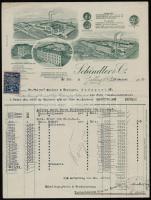 1928-1934 3 db díszes fejléces számla