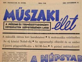 1959 a Műszaki élet 14. évf. 23. száma érdekes hírekkel (a Népstadion hangosítása, stb.)