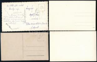 cca 1930 Strandélet, 4 db fotó, egy részük hátuljukon feliratozva, 9×14 cm