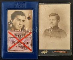 Vegyes papírrégiség tétel, közte judaika, és légiposta.  különféle igazolványok, fotók, kártyanaptár...