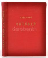Szép Ernő: Október. Balassa József (1864-1945) nyelvész, tanár részére dedikált! Bp., 1919. Rózsavöl...