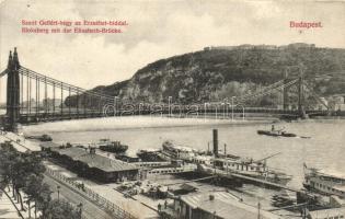 Budapest, Gellért-hegy és Erzsébet híd, citadella, rakpart