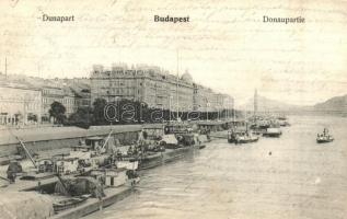 Budapest, Duna part uszályokkal  (EK)