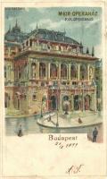 1899 Budapest VI. Operaház, litho s: Rosenberger (EB)