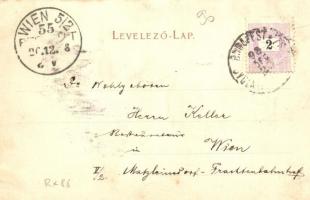 1898 Gyulafehérvár, Karlsburg, Alba Iulia; Európa Szálloda, Weinfeld Mór (?) igazgató, Theil János ü...