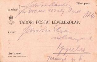 1915 Szegény zsidók, úgy örülnek, hogy jöttünk. 300. ezred 402. zászlóalj 1 századának kézzel rajzol...