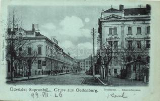 1899 Sopron, Oedenburg; Erzsébet út, vendéglő