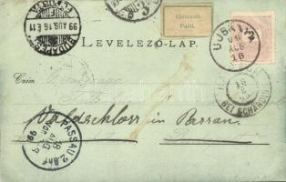 1899 Selmecbánya, Banská Stiavnica; Szitnya a Tatérrétről. Joerges 27. sz. / Sitno