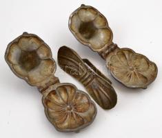 3 db fém öntőforma, különböző méretben