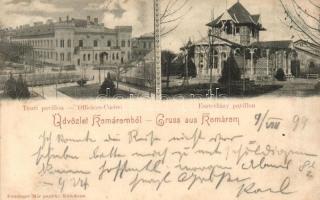 1899 Komárom, Komárno; Tiszti és Eszterházy pavilonok / pavilions. Art Nouveau