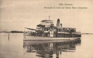 Piroscafo in rotta per Santa Maria Elisabetta, Lido Venezia / SS Laguna
