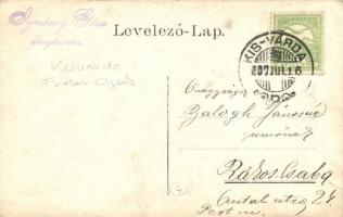 1907 Kisvárda, Fráter Gyula úri és női divatáruháza. photo  (EK)