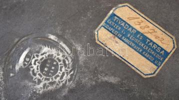 cca 1800  4 db régi ón tányér, jelzettek,kopásokkal, d: 23 cm (4×)