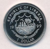 Libéria 1999. 1$ Cu-Ni "Halak" multicolor T:PP 
Libéria 1999. 1 Dollar Cu-Ni "Fische...