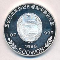 Észak-Korea 1996. 500W Ag "Öves díszcsík" multicolor T:2(PP)
North Korea 1996. 500 Won Ag...