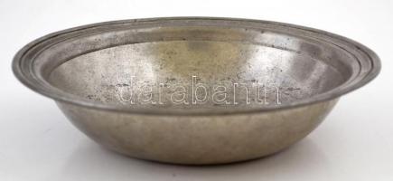 Régi ón tányér, jelzett, d: 20 cm