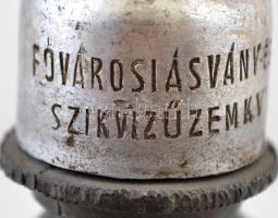 Bucsinszky Szikvízüzem Bp. szódásüveg, jelzett,
m: 27 cm