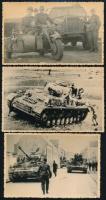 3 db német II. világháborús katonai kép / German military images 13x8 cm