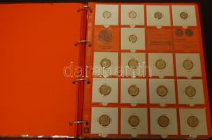 Hagyaték gyűjtemény, egész világ, régi és új, 184db érme, benne tengerentúl :1,2 (többsége),3 (kevés...