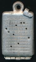 cca 1940 Magyar katona dögcédulája / dog tag
