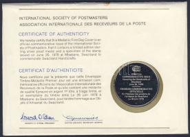 Sváziföld 1978. "Kézművesek tiszeteletére" kiadott hivatalos, limitált emlékérem érmés bor...