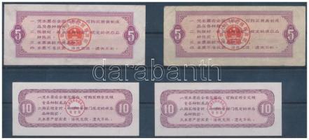 Kína 1965-1976. 5f-10f (4x) T:I-,III
China 1965-1976. 5 Fen - 10 Fen (4x) C:AU,F