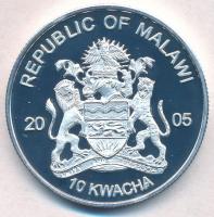 Malawi 2005. 10K ezüstözött sárgaréz "Krokodil" T:PP
Malawi 2005. 10 Kwacha silver plated...
