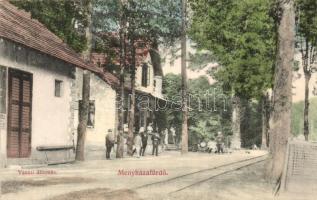 Menyházafürdő, Baile Moneasa; vasútállomás / railway station / Bahnhof